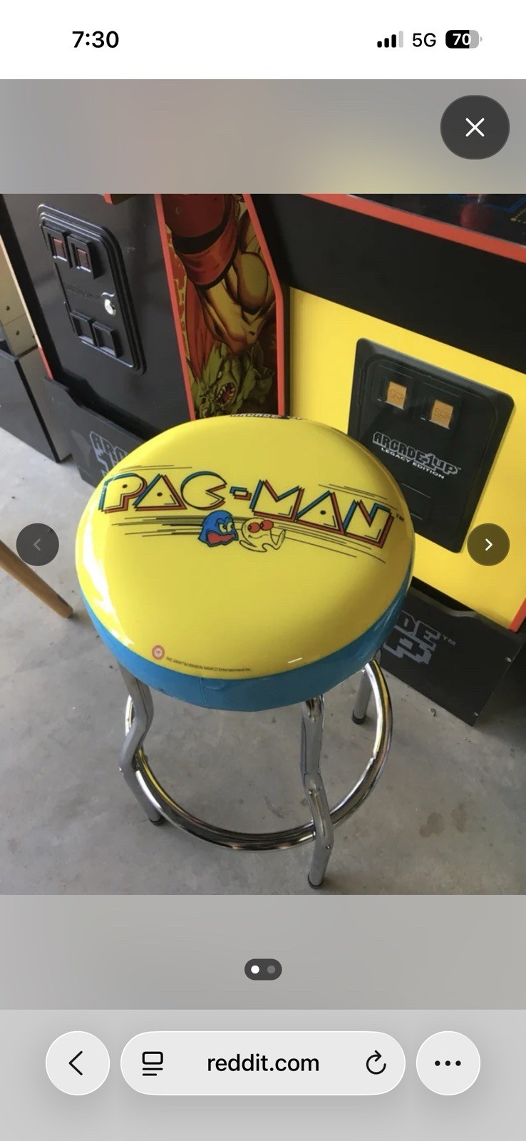 Arcade1Up Pac-Man Stool Brand New Unopened