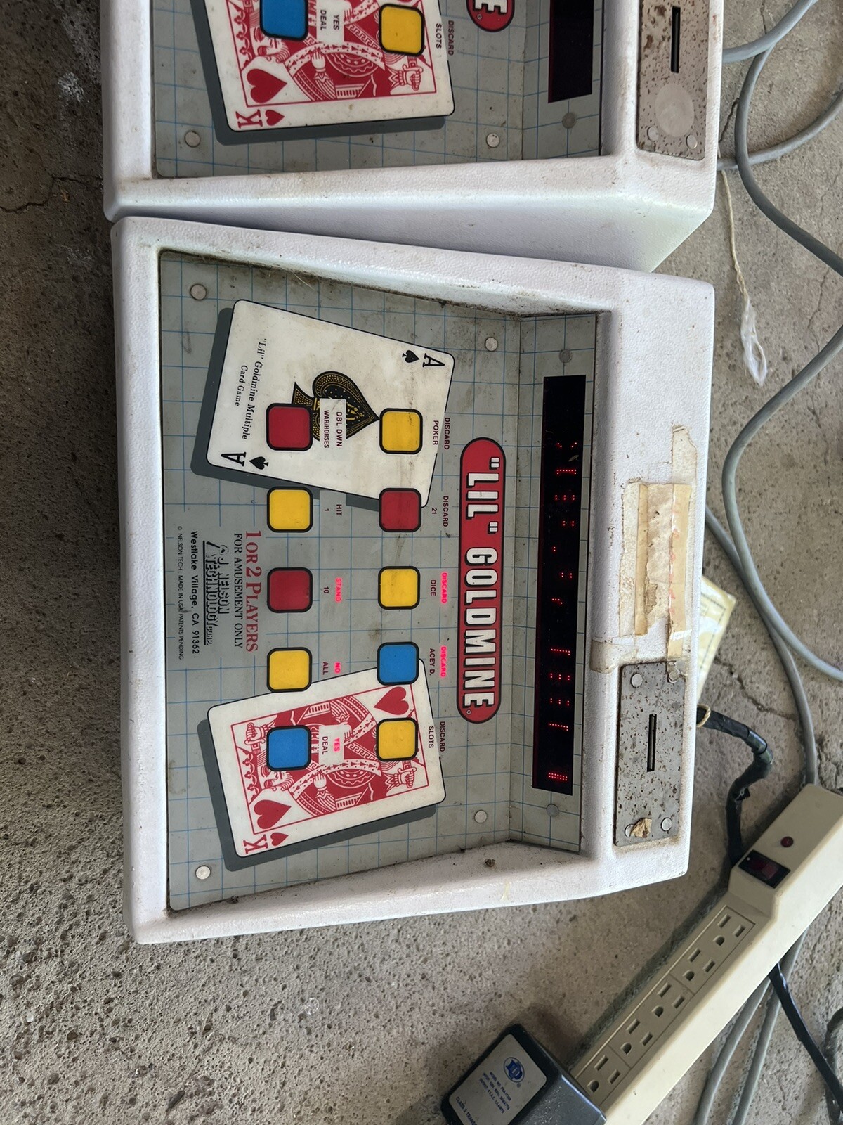 LIL GOLDMINE Bartop Poker Play Computer SUPER RARE J. Nelson Technology