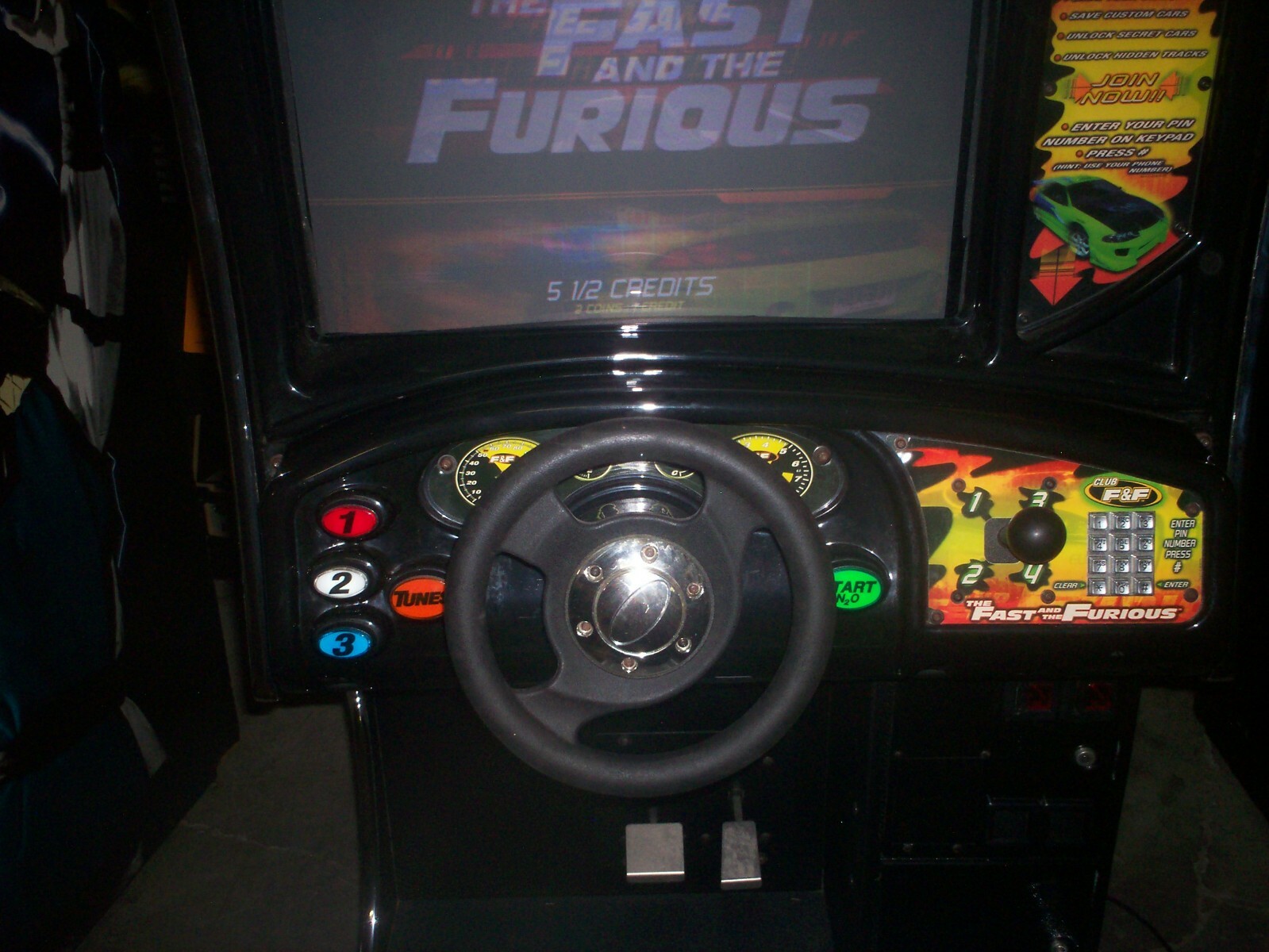 Fast and Furious Arcade Driving Machine