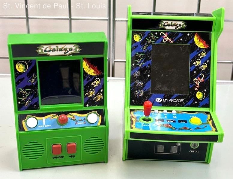 Set of 2 Mini Arcade Galaga Mini AHand Held Arcade Video Machine Collectible