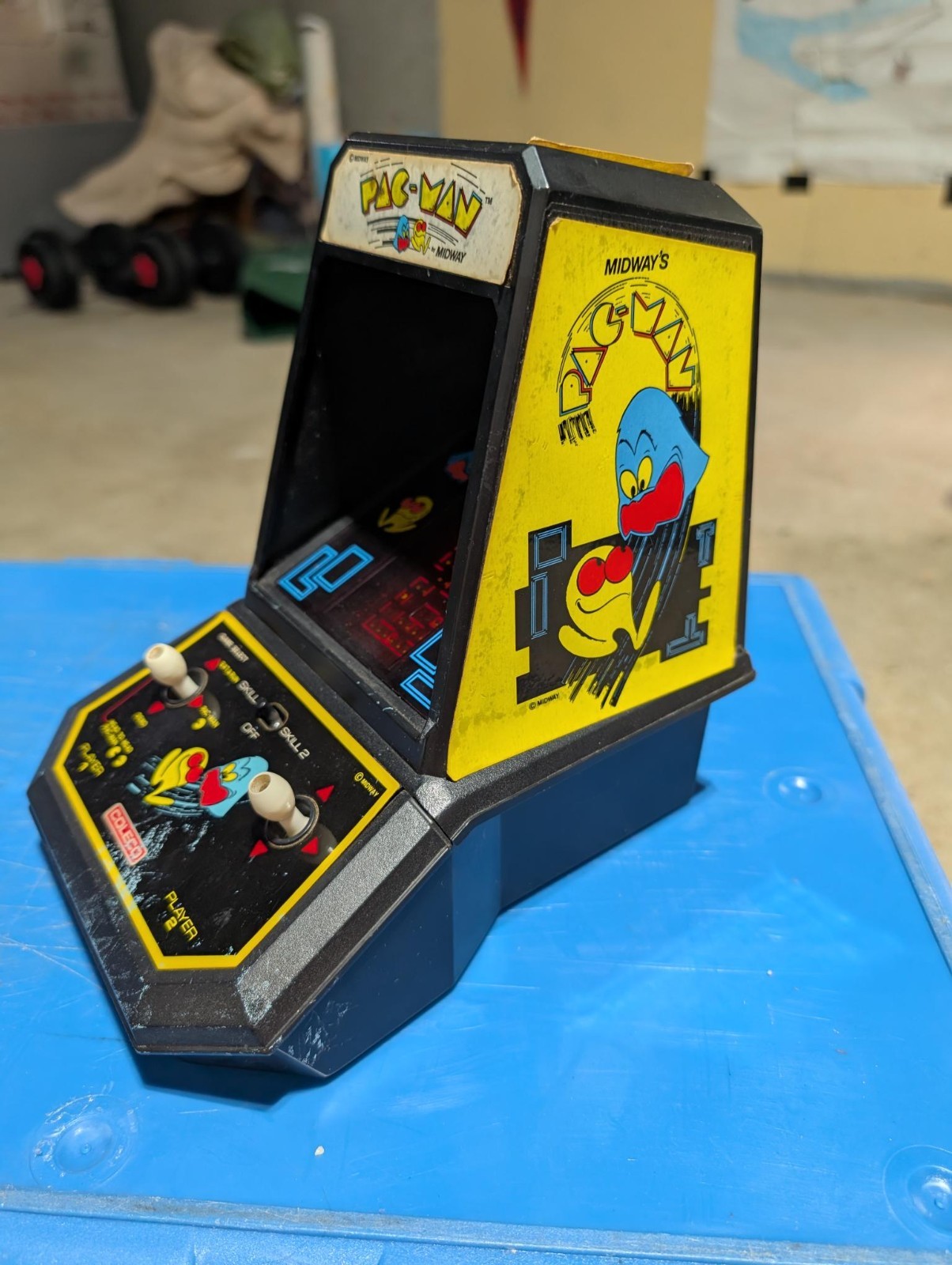Coleco Midway Pac-Man Mini Tabletop Arcade Game Excellent Working Condition