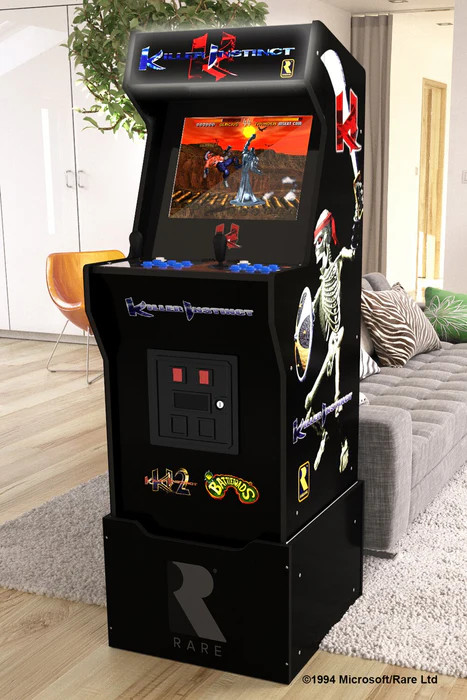 Arcade1Up Killer Instinct Wifi Arcade Video Games Machine Cabinet Riser Stool
