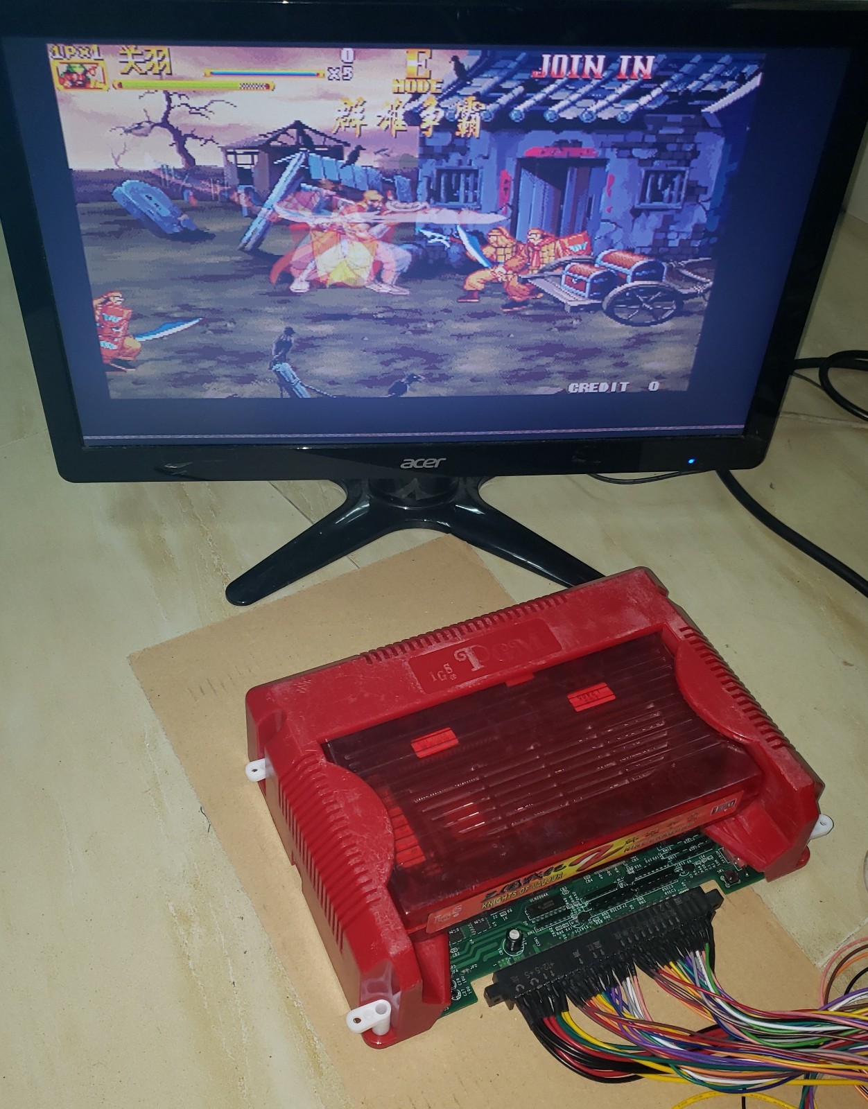 Knights of Valour 2 Nine Dargons Cart with IGS console Arcade Video Game PGM