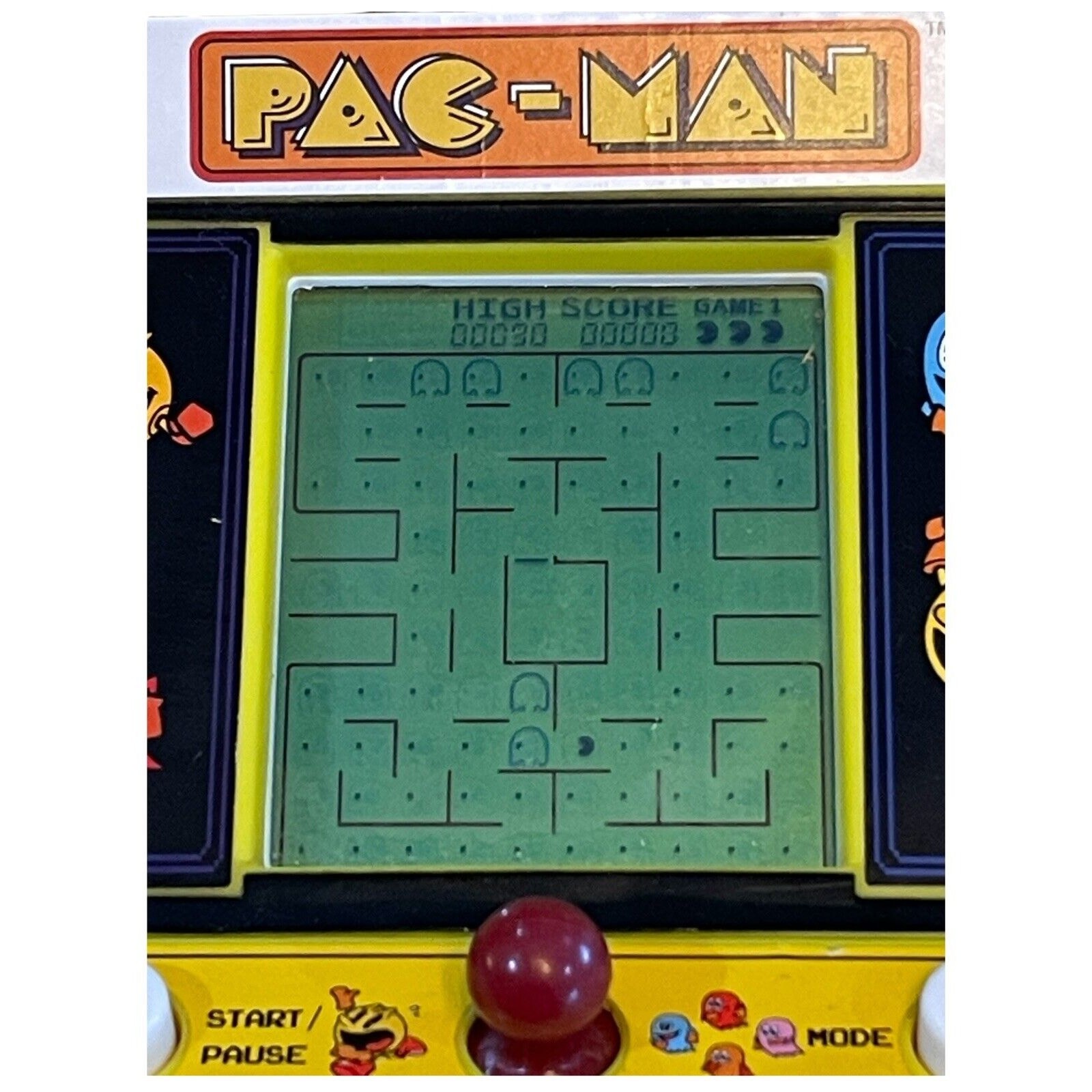 Pac-Man Mini Arcade Game Bandai Namco Miniature Pacman Used Tested