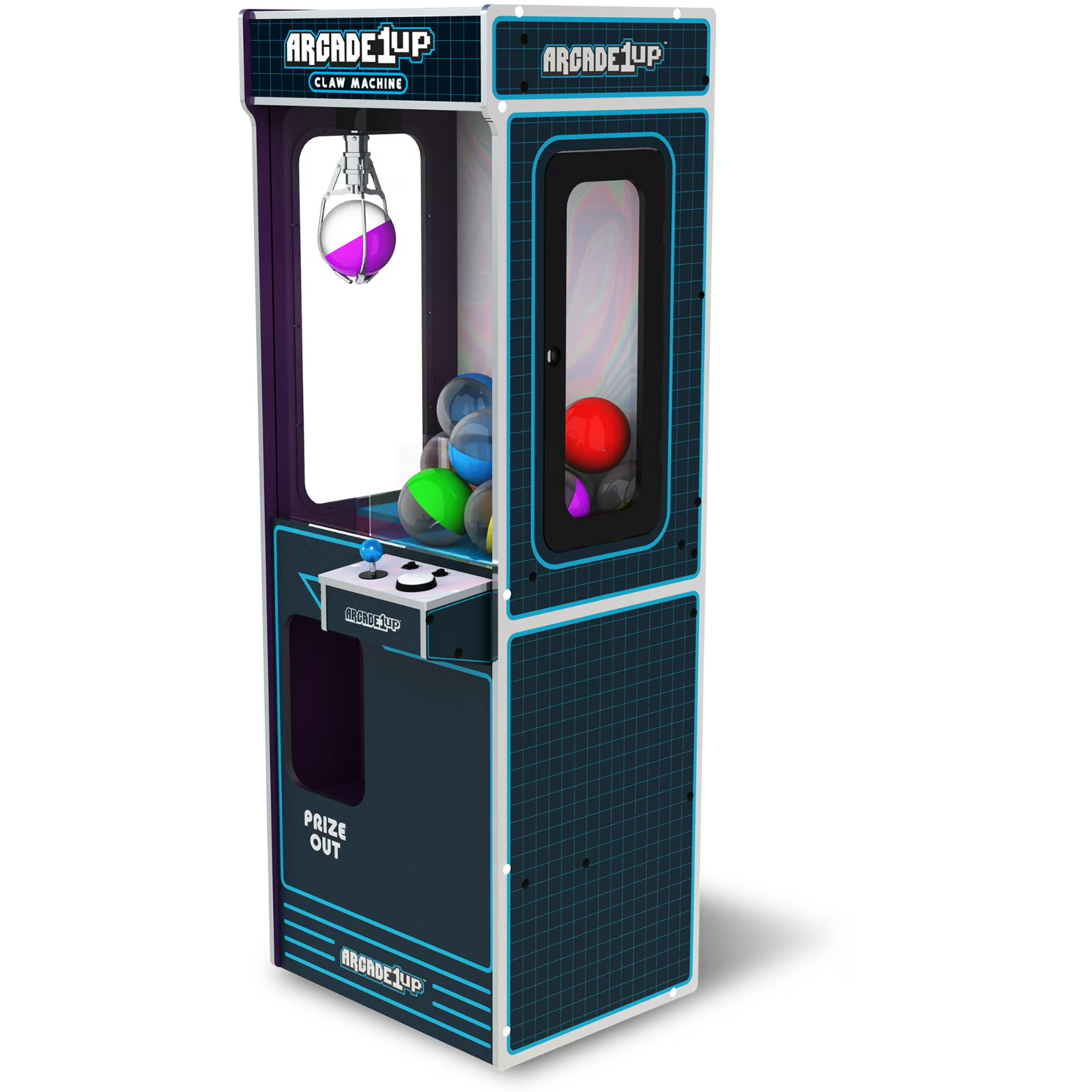 New Arcade1Up Full-Size Claw Machine 12 Capsules Light-Up Toys Games Arcade Fun
