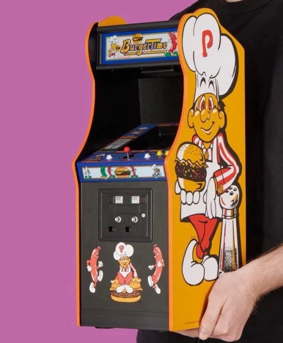 NEW Burger Time Quarter Size Arcade Cabinet 1/4 Scale Data East Official