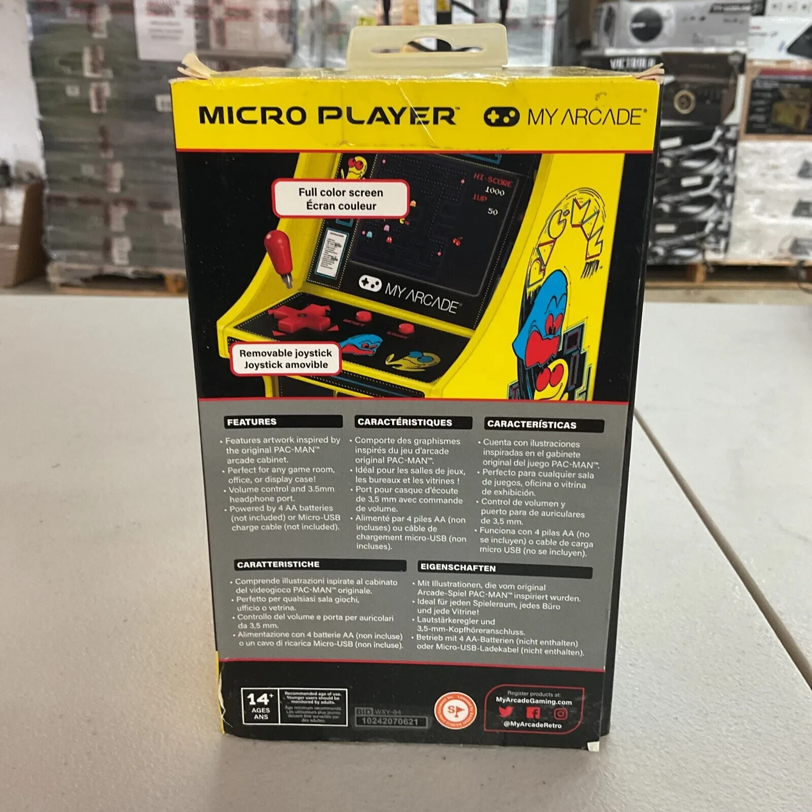 My Arcade DGUNL-3220 Pac-Man Micro Player Retro Arcade Machine | 6 Inch Cabinet