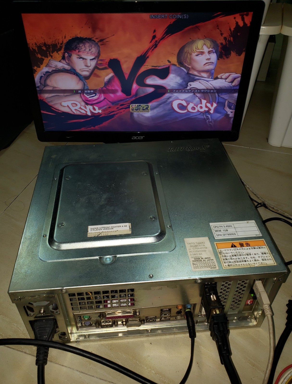 Super Street Fighter IV AE With Taito Type X2 Mother Board Arcade Video Game