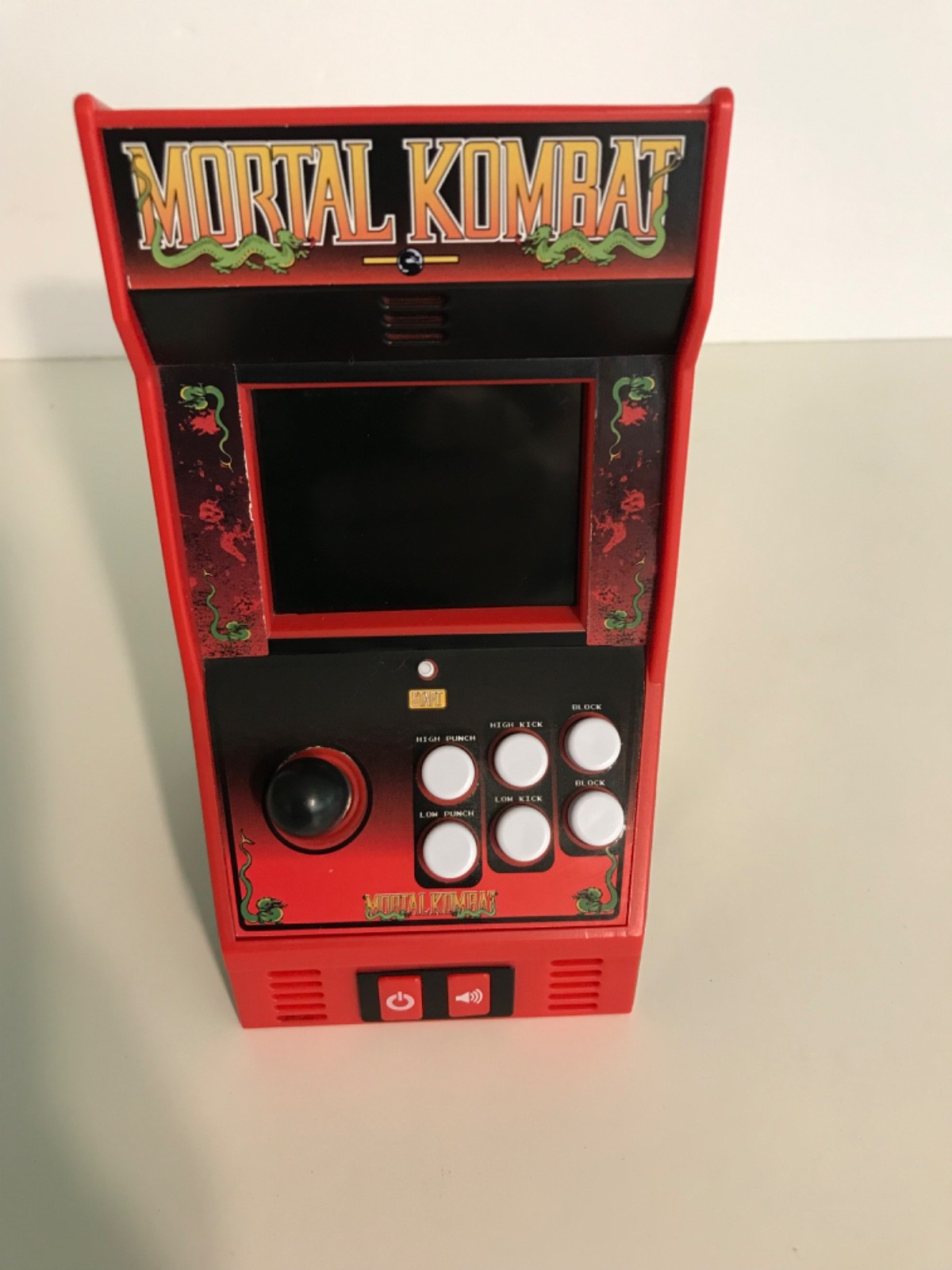 Basic Fun Warner Bros Mortal Konbat Mini Arcade Klassic Game TESTED Works Great
