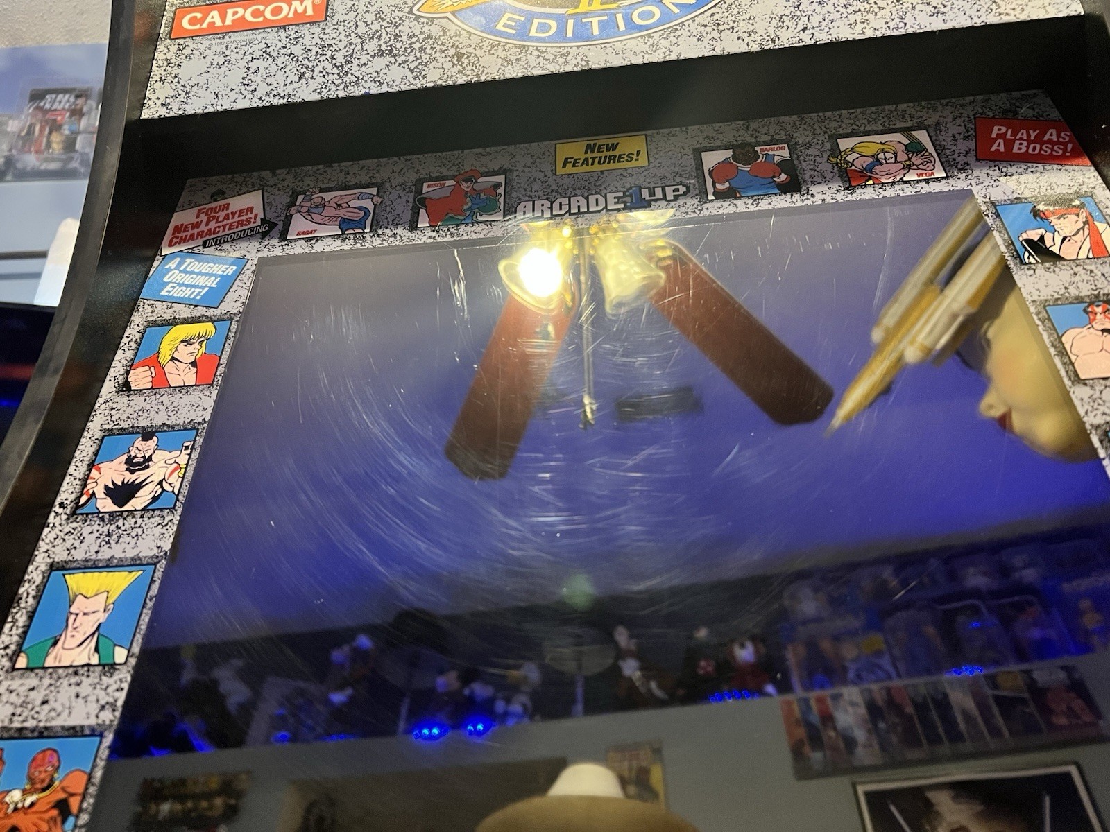Arcade1Up Street Fighter II Champion Edition Arcade With Riser Working Great