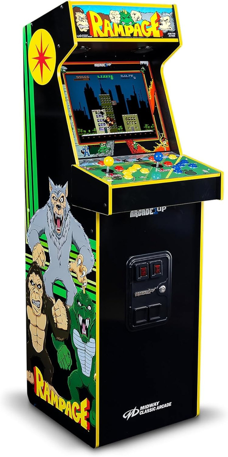 ARCADE1UP Rampage/Joust Deluxe Arcade Machine