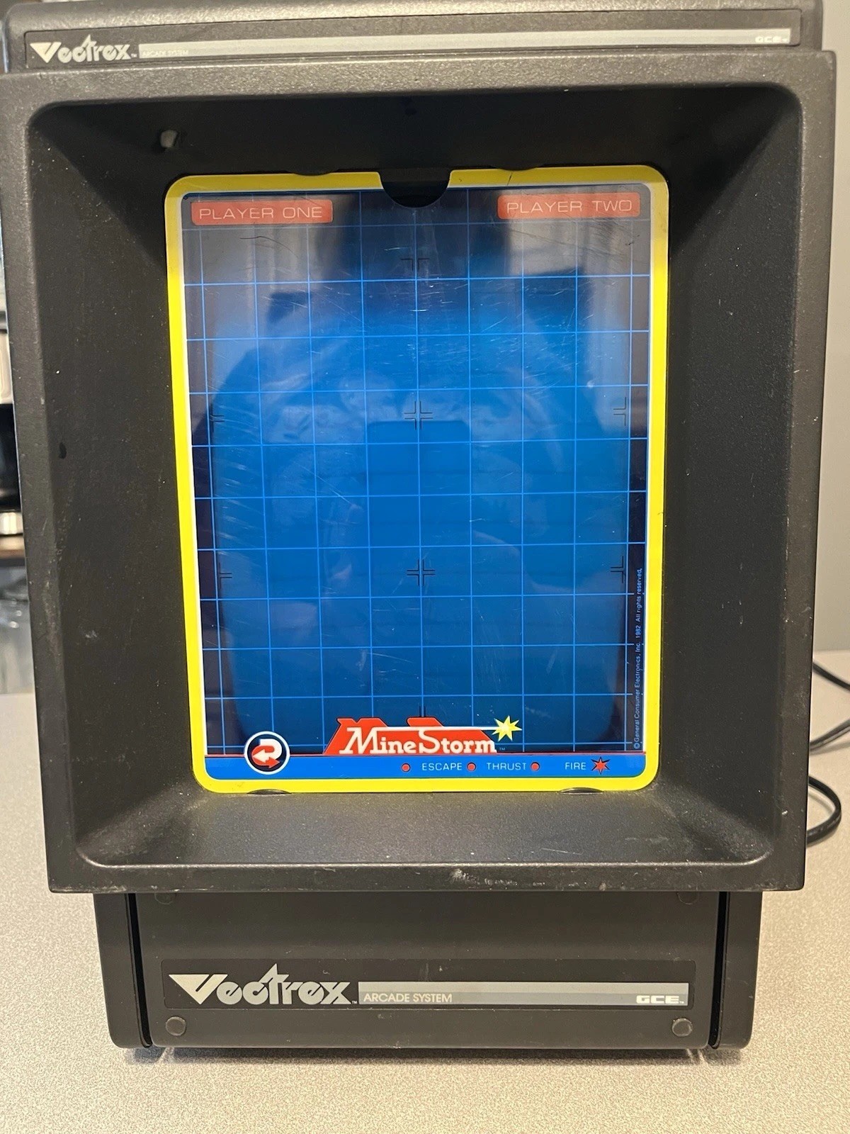 Vectrex Arcade System HP 3000 Mine Storm Original 1982 Tabletop Video Game
