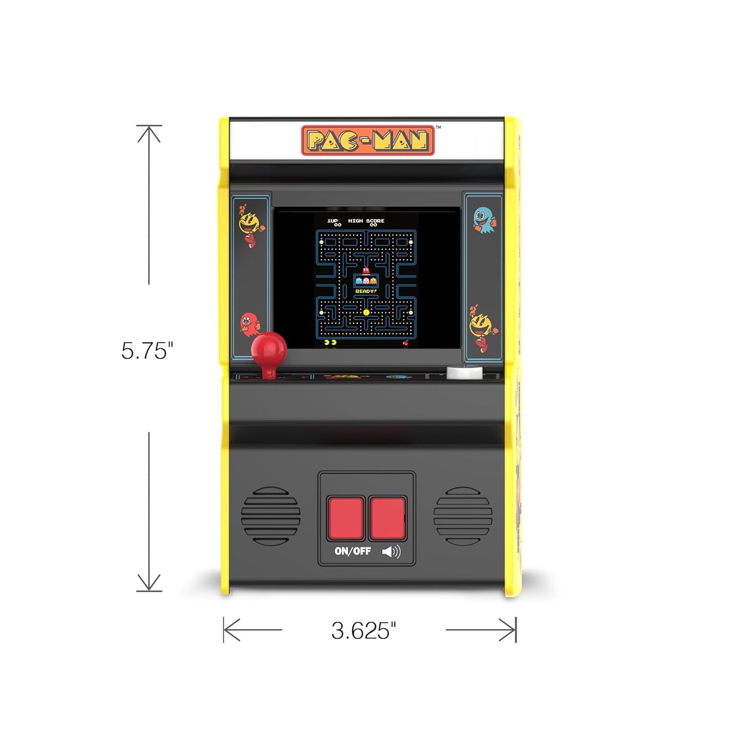 Mini Arcade Game Console – Handheld 90s Toy, Pac-Man Edition