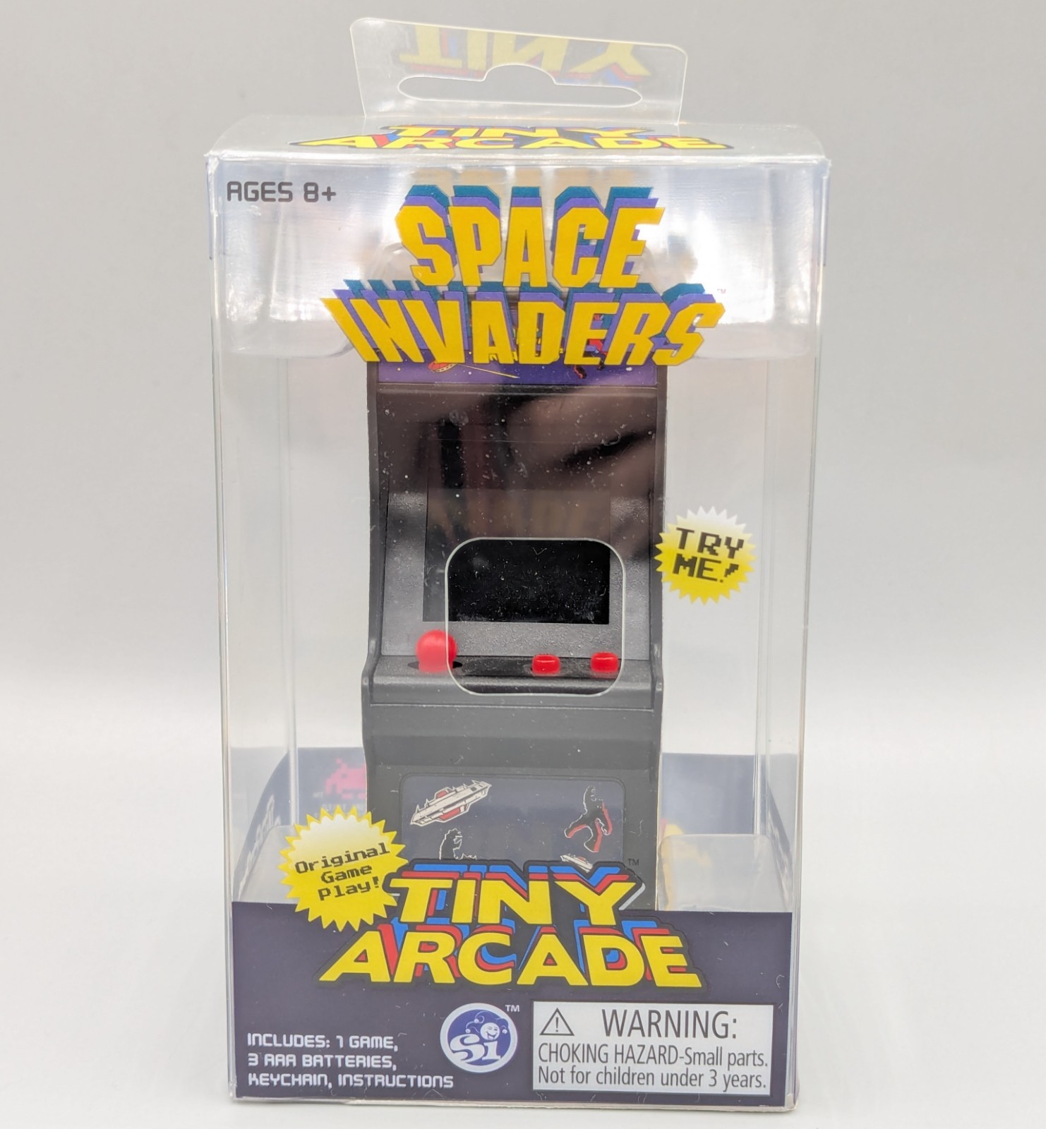 New 2019 Worlds Smallest Tiny Arcade Space Invaders Miniature Arcade Game
