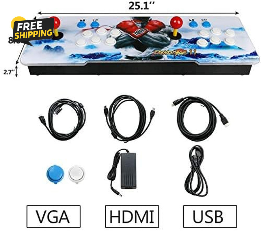 30000 Classic Arcade Game Machine 2 Players Box 11 1280X720 Full HD Video