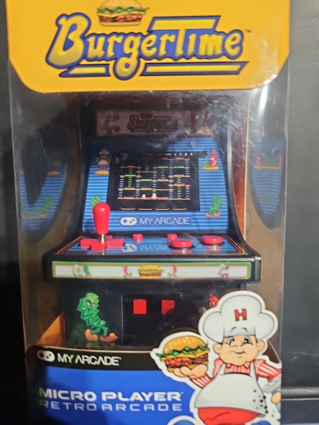 NEW My Arcade Burgertime Micro Player Mini Arcade Machine Fully Playable