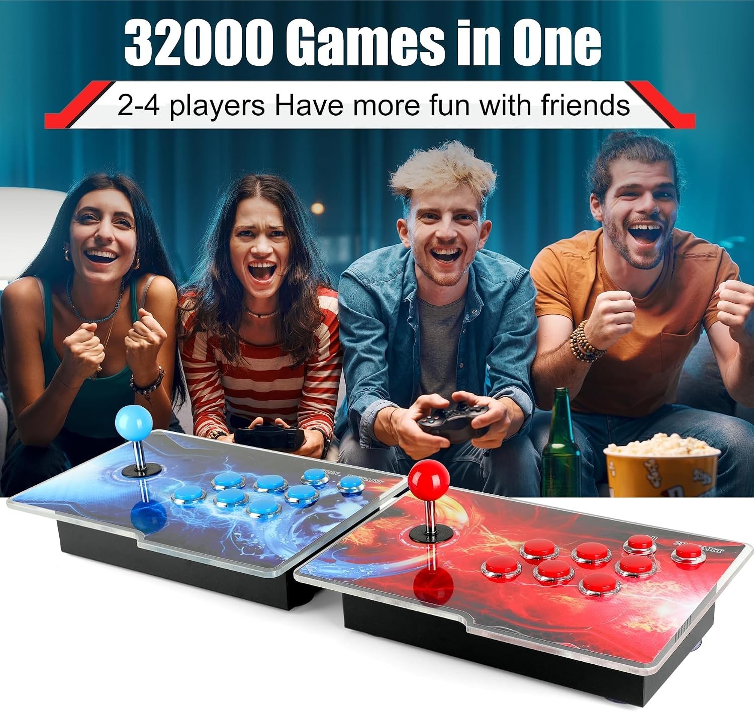 Pandoras Box HD Arcade Game Console: 32000 Games, Perfect for Family Fun Nights