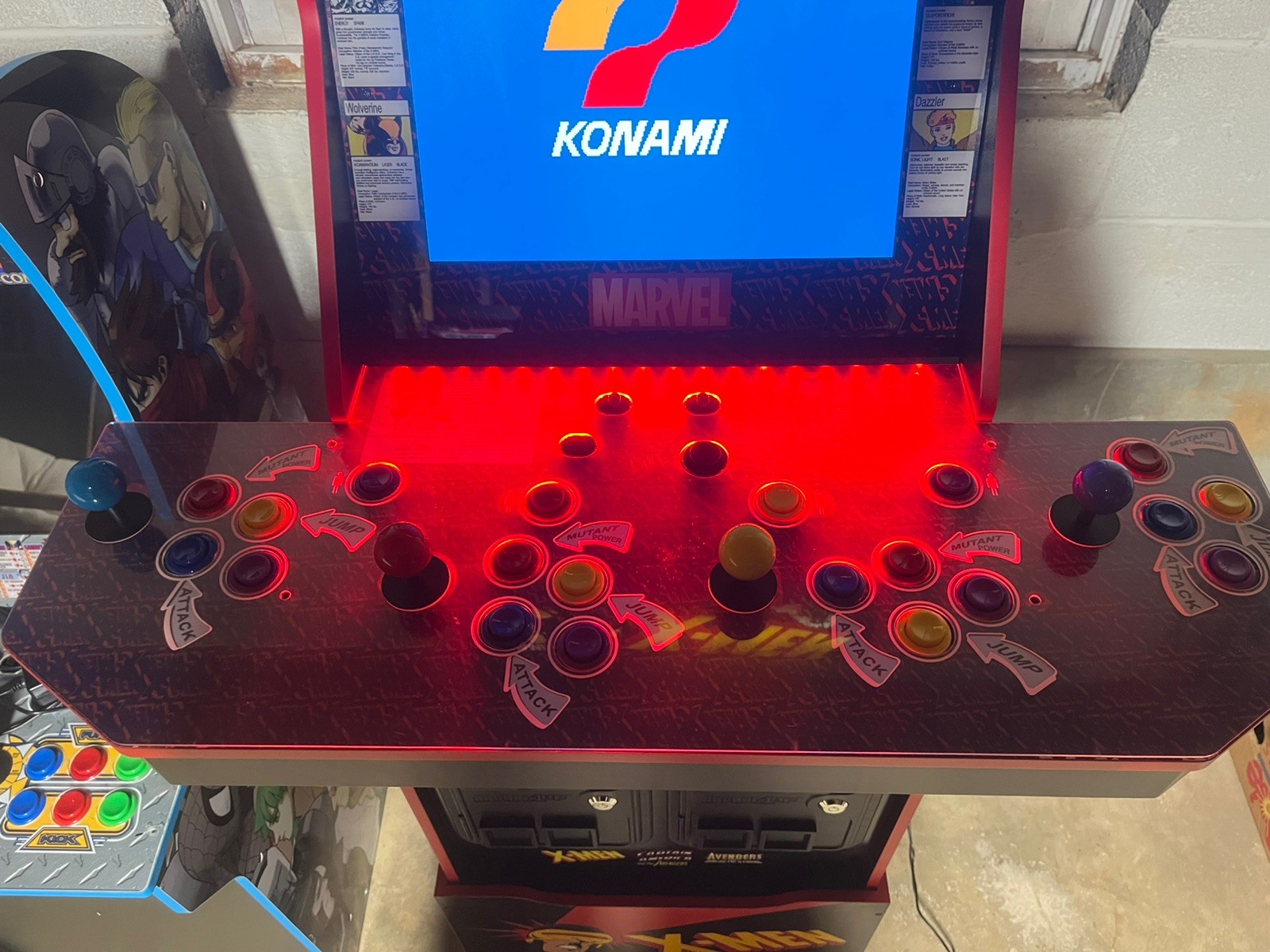 Arcade 1Up X-Men 4 Player Arcade machine (upgraded buttons, marquee)