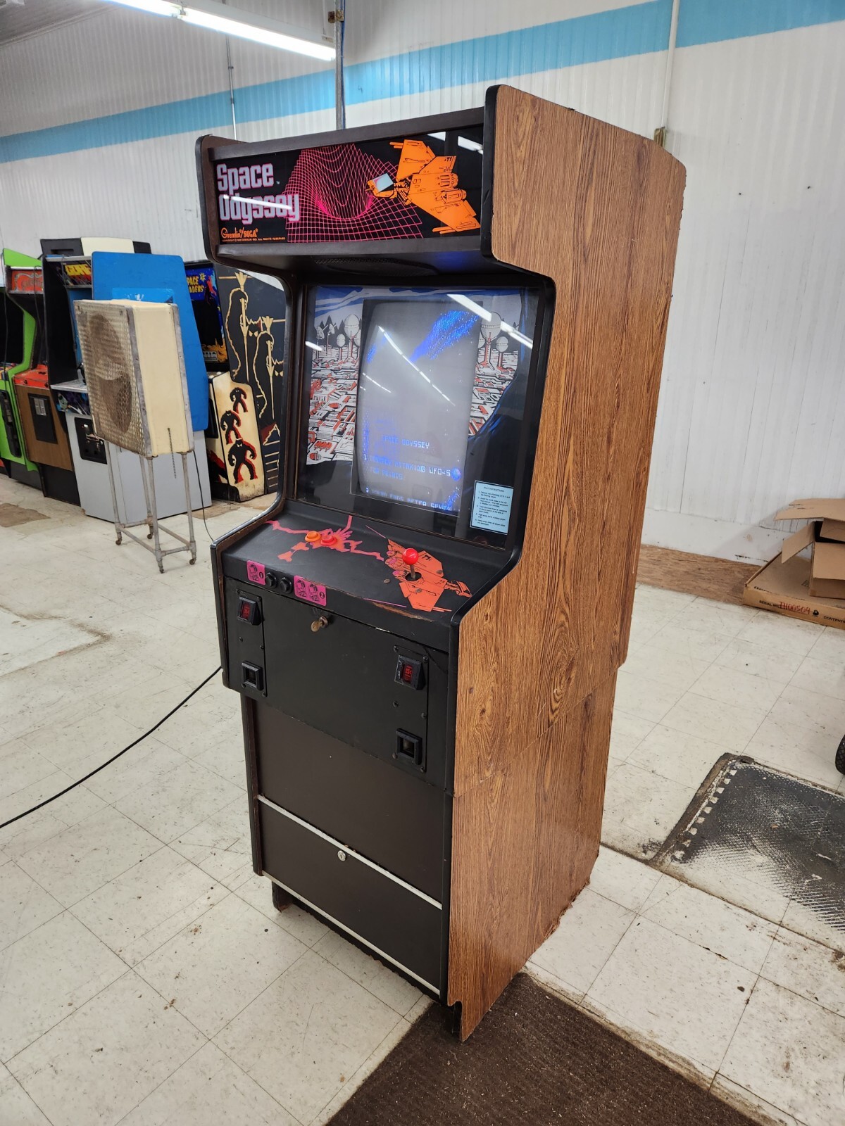 Rare Dedicated 1981 Sega Gremlin SPACE ODYSSEY video arcade game -FREE SHIPPING