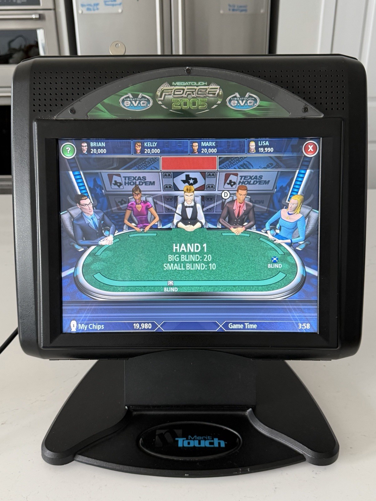 Megatouch Force 2005 15″ LCD Bartop Game Touchscreen Great Entertainment Works