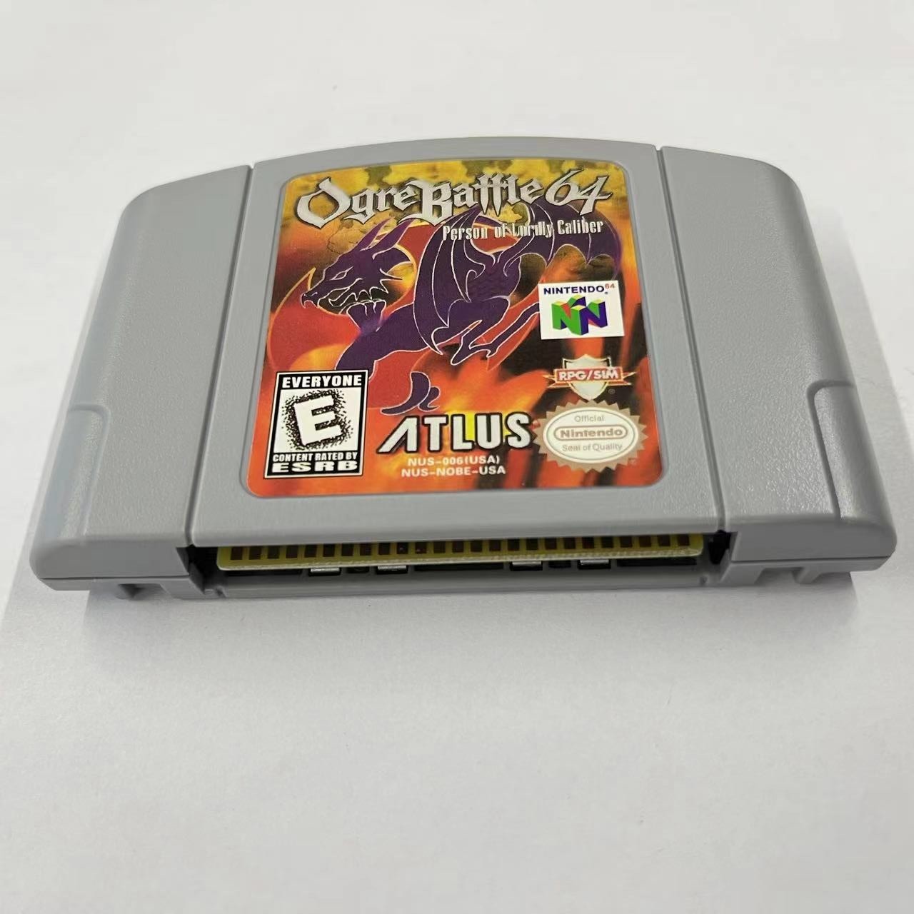 Ogre Battle Game Card for Nintendo 64 Video Game Cartridge Only Tested Working