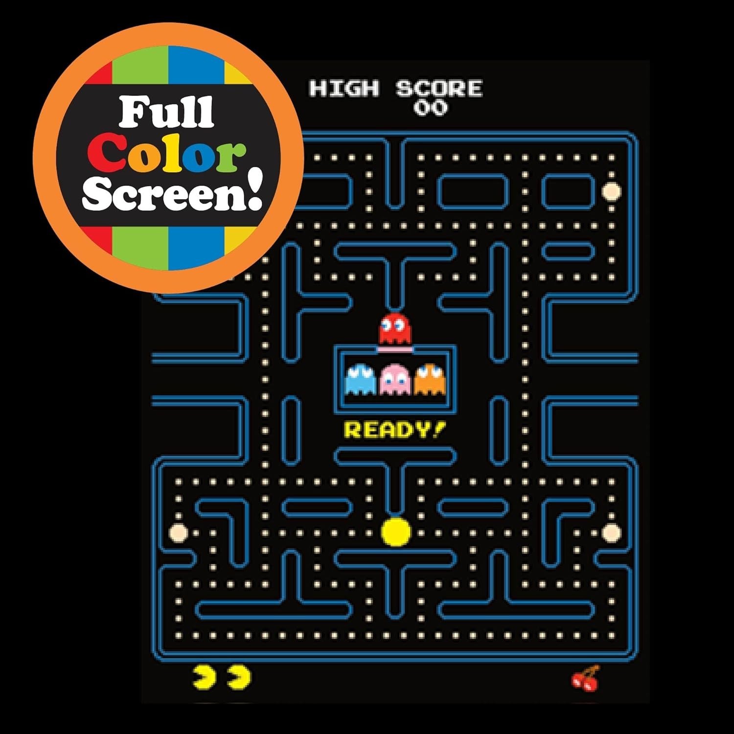Nostalgic Pac-Man Mini Arcade Game – Includes Batteries & Classic Sounds!