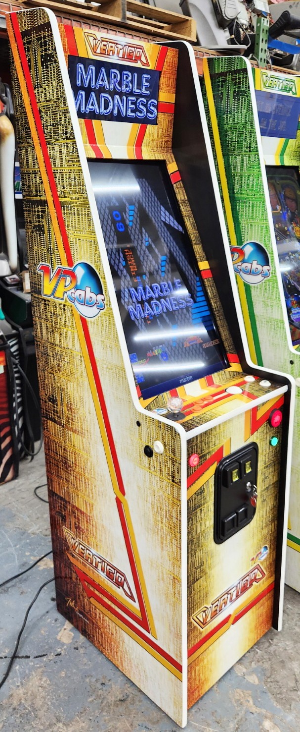VPCabs Vertigo VIRTUAL PINBALL Arcade Game 32″ LCD 128 Games Installed (Orange)