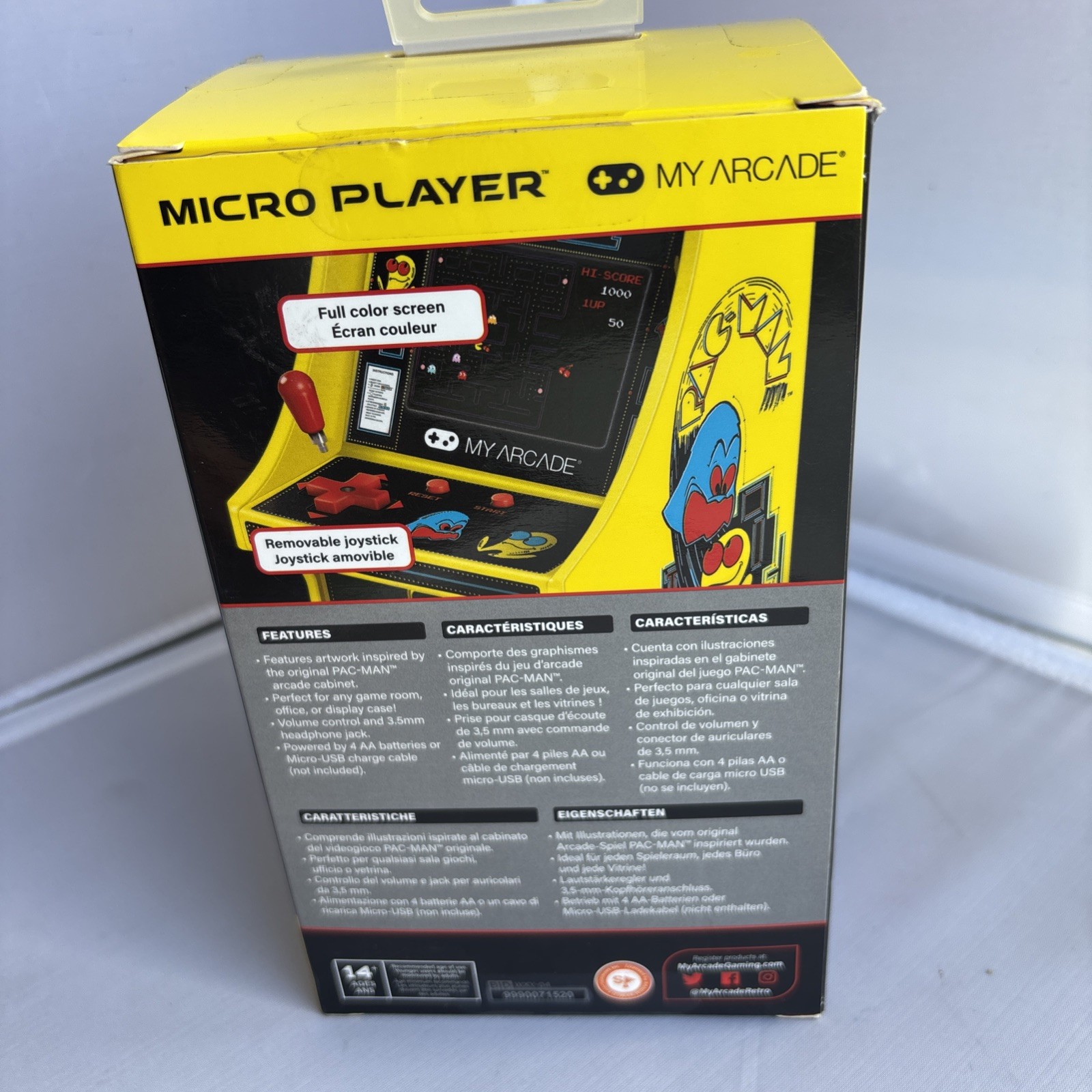 My Arcade Pac-Man DGUNL-3220 Micro Player Retro Arcade Machine -6 Inch Cabinet