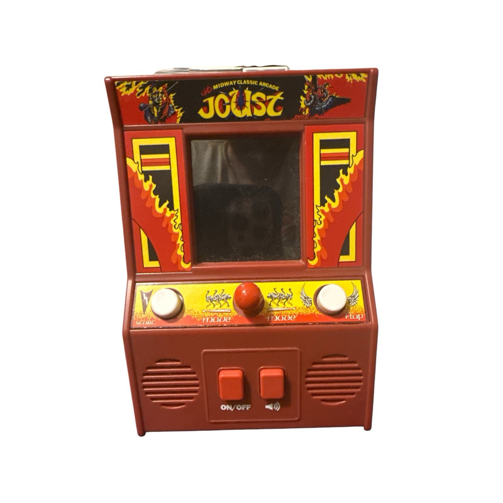 JOUST Midway Classic Arcade Mini System Handheld Video Game RED WORKS TESTED