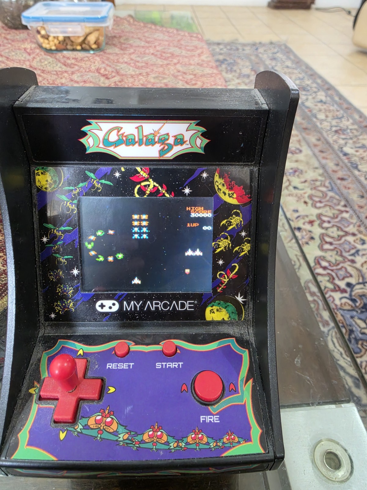 My Arcade Micro Player Mini Retro Arcade Machine Galaga Video Game Free Shipping