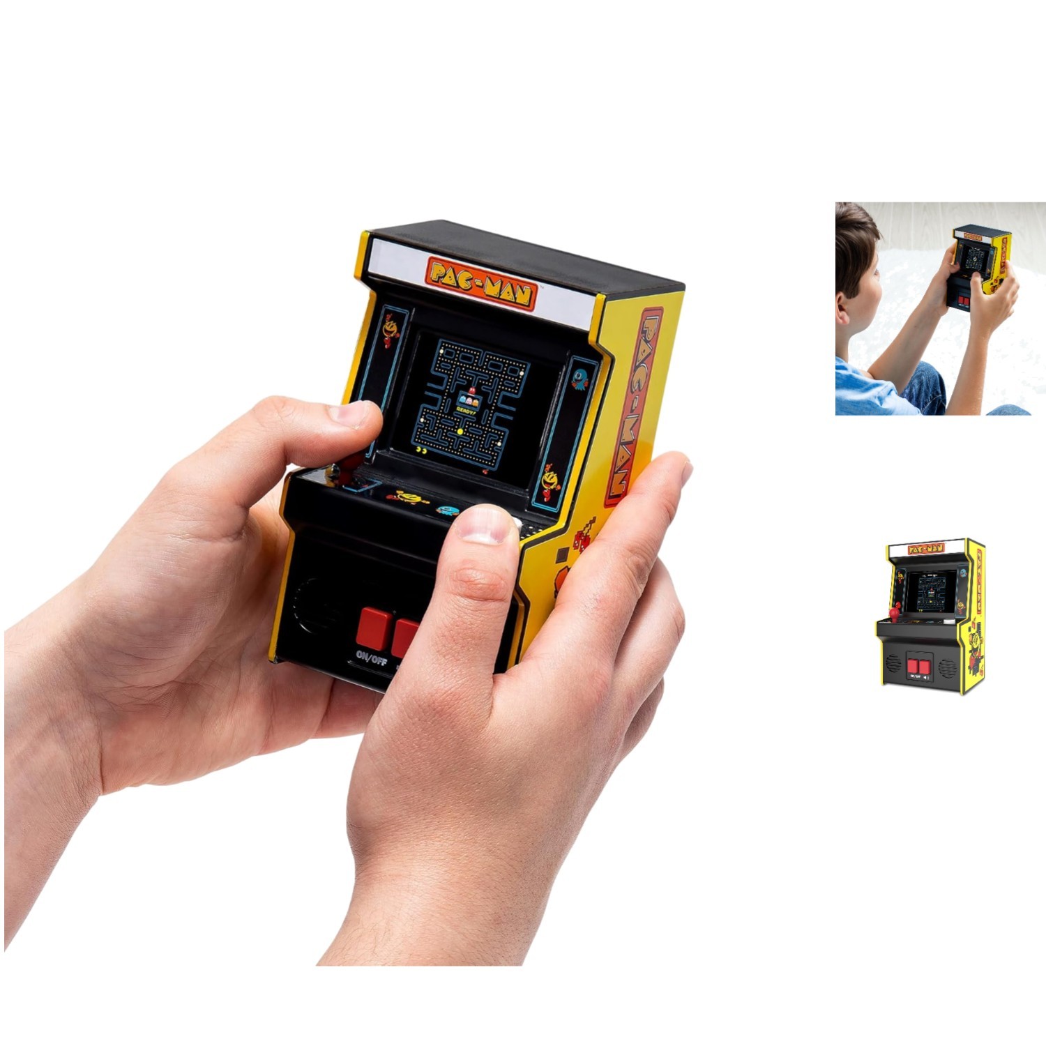 Classic Pac-Man Handheld Arcade Game with Full Color Screen for Kids 8+