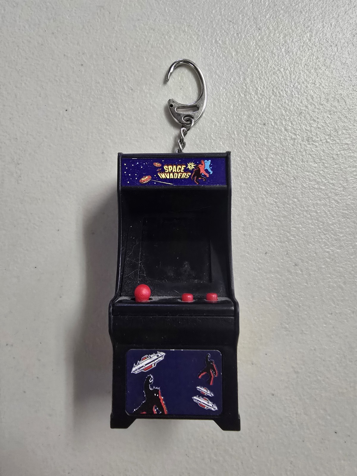 Arcade Space Invaders Miniature Game Hand Held Retro Gaming 2017 Keychain Works
