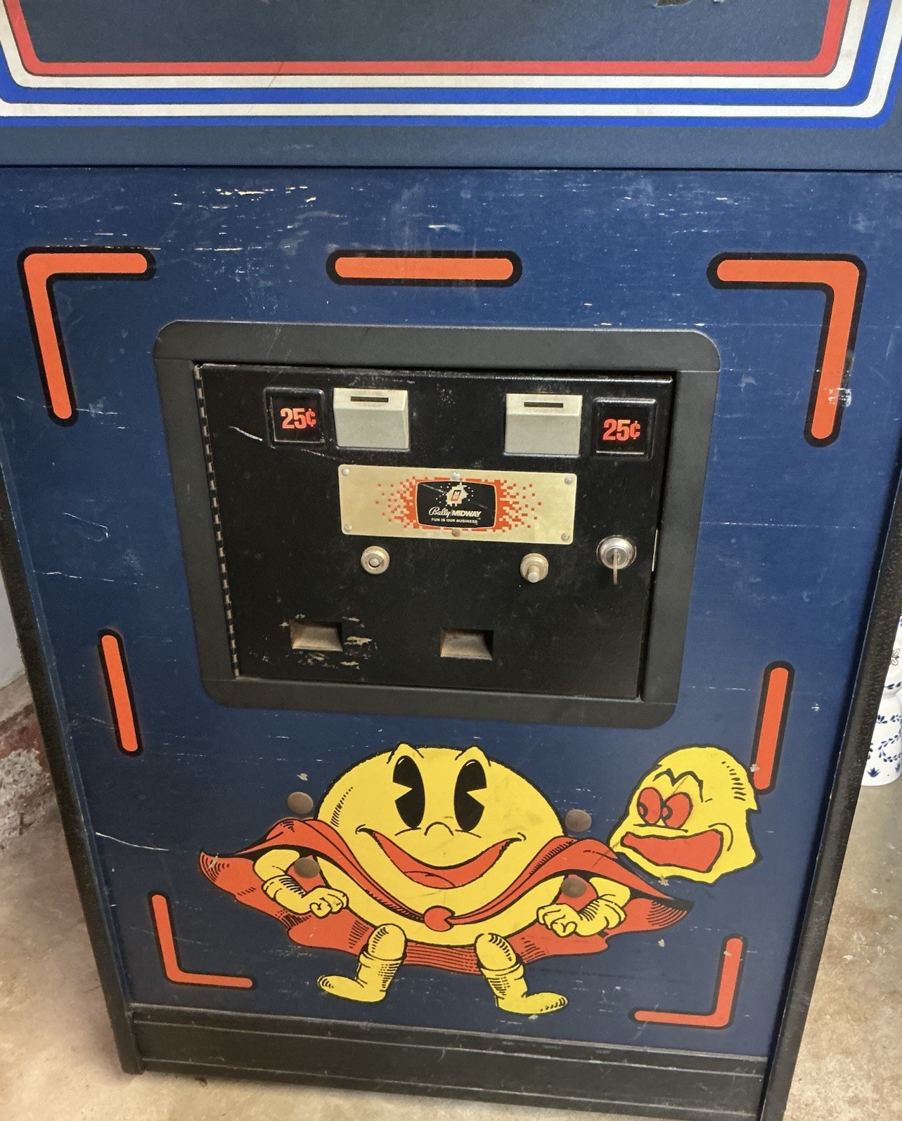 Super Pac-man Arcade Machine By Midway 1982 & Free Play Option/ Coin Operation