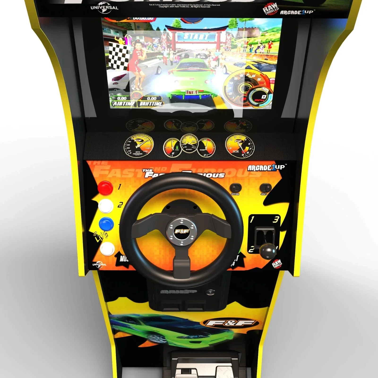 2 Classic games, and 17-inch LCD screen Fast & The Furious Deluxe Arcade Game