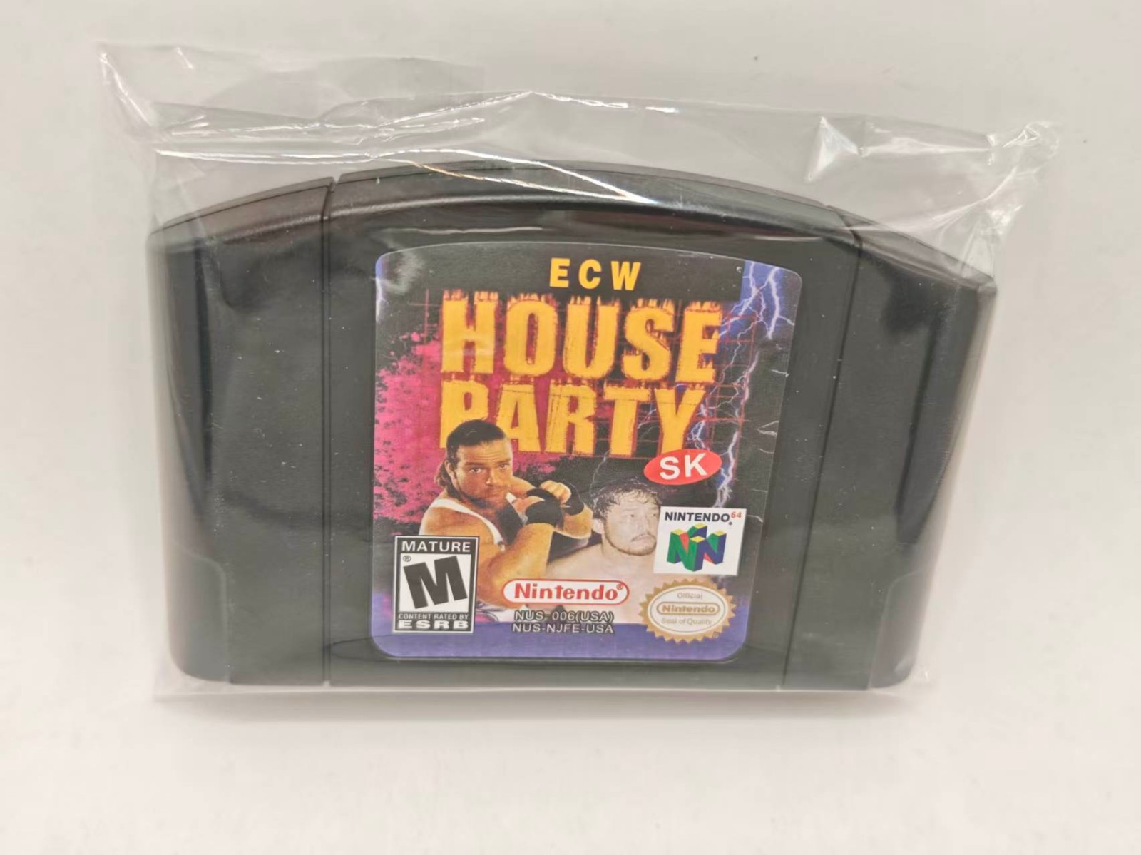 ECW House Party Mixtape SK Game Cartridge For Nintendo 64 Console US Version