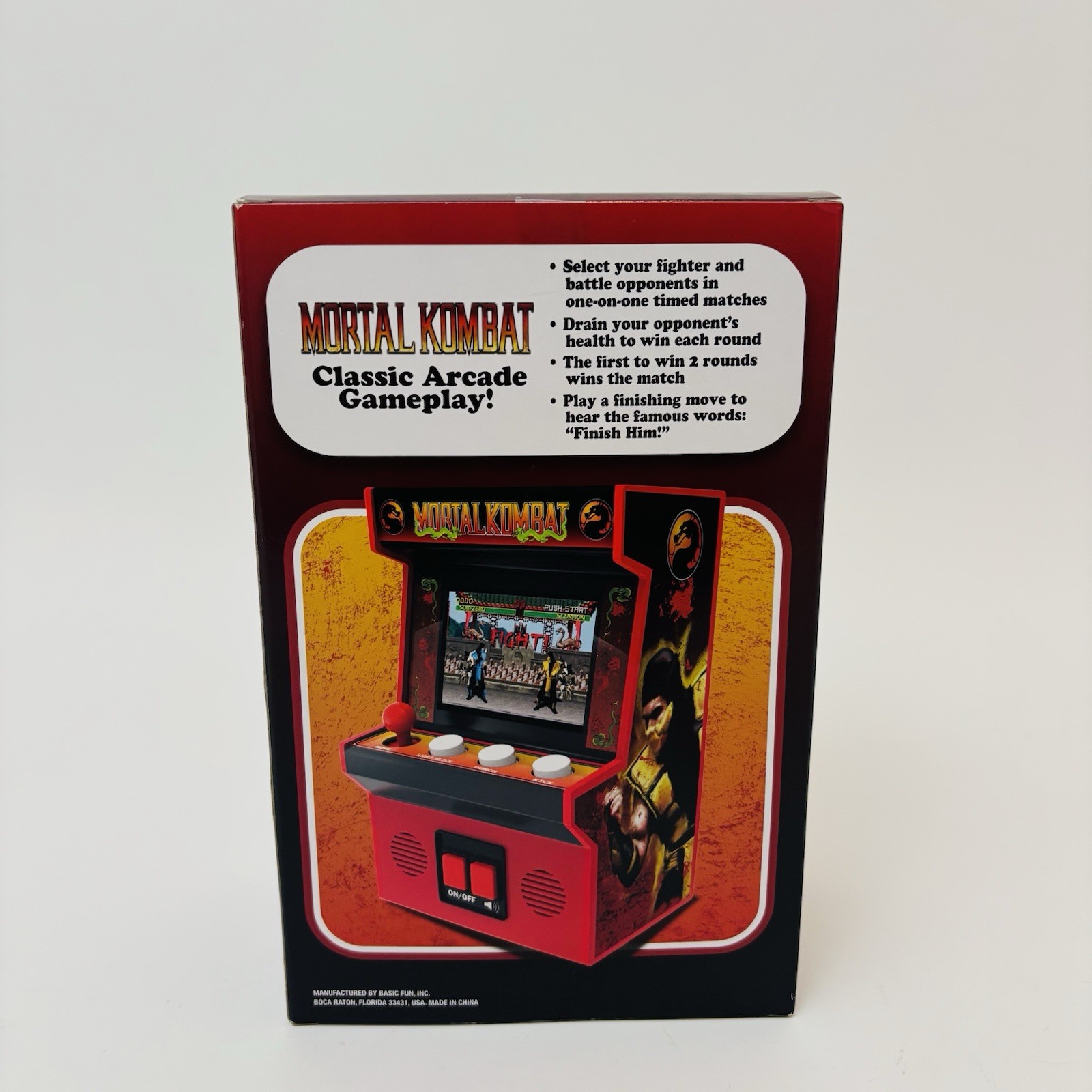 Basic Fun Mortal Kombat Mini Retro Arcade Classics 2025 Game Brand New Sealed