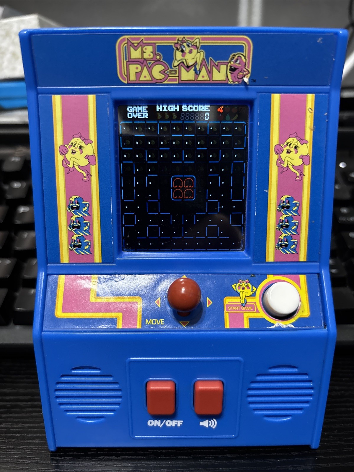 Ms. Pac-Man Retro Mini Arcade Handheld Game Bandai Namco – WORKS GREAT