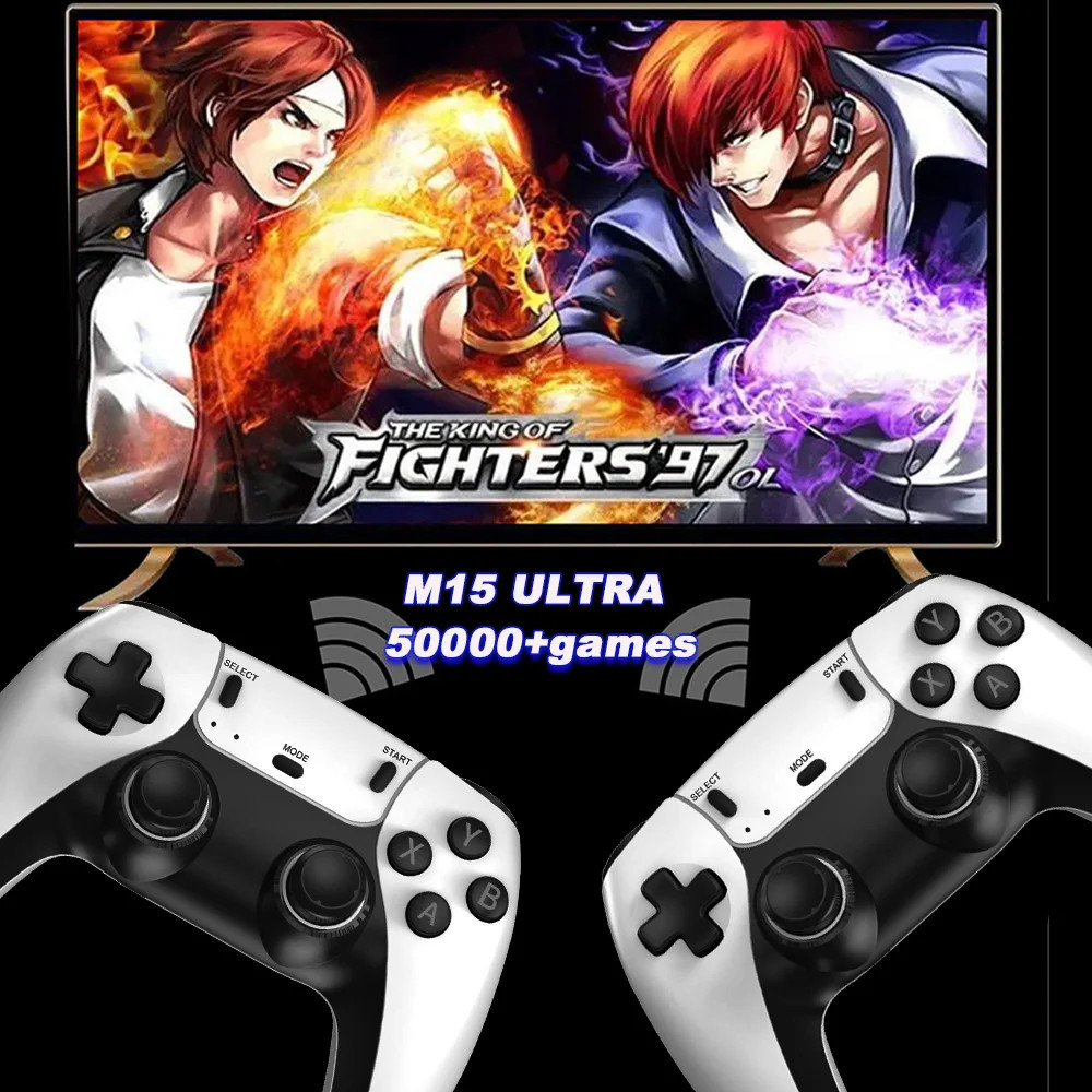 M15 ULTAR Retro Game Console – 4K 3D Wireless Arcade for 2 Players