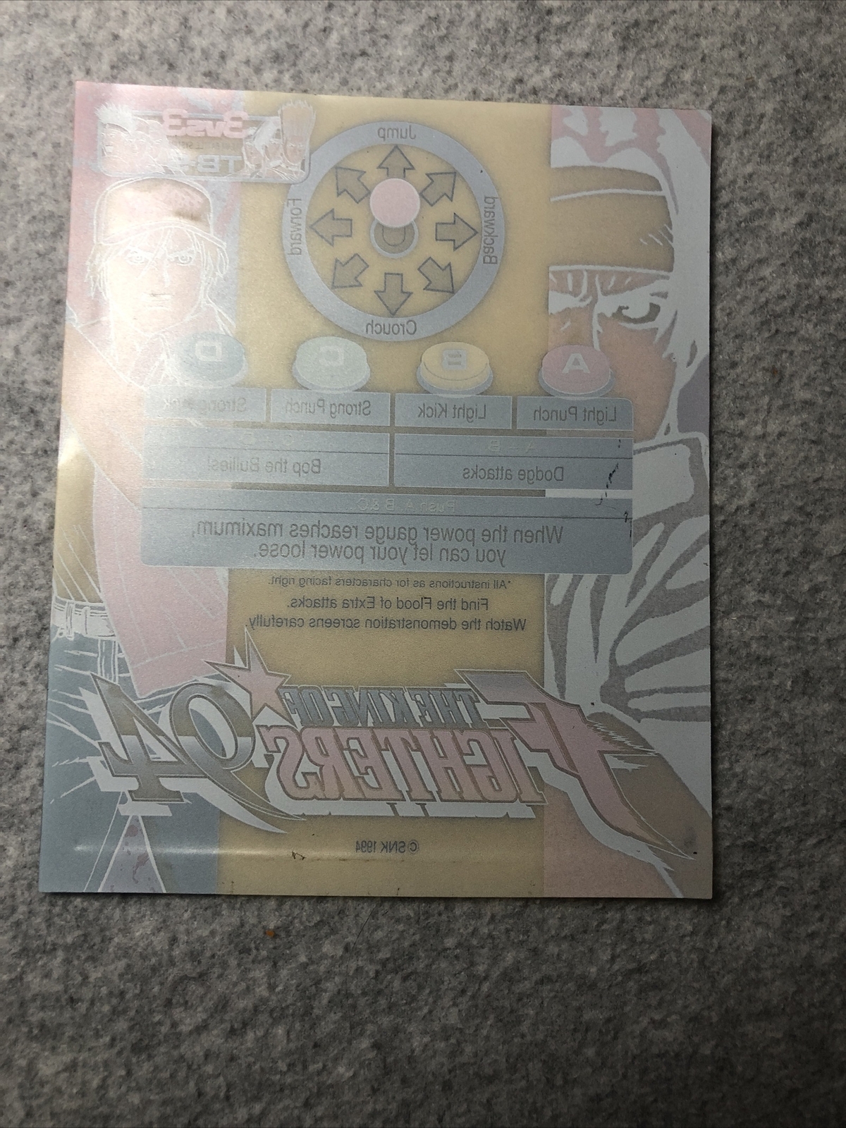 ***** The King Of Fighters 94 Mini Marquee Header SNK Neo Geo Arcade *****