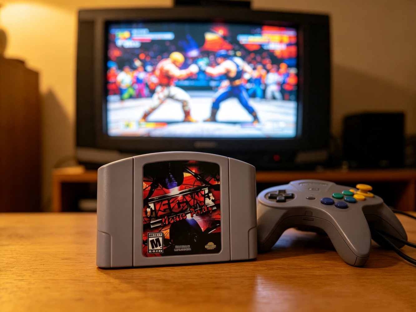 ECW House Party Game Cartridge For Nintendo 64 Console US Version