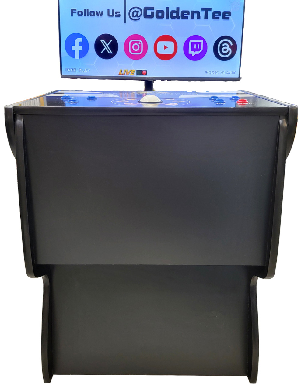 GOLDEN TEE 2026 Golf NEW Pedestal Cabinet Arcade Sports Game Fore! 40″ LCD (#2)