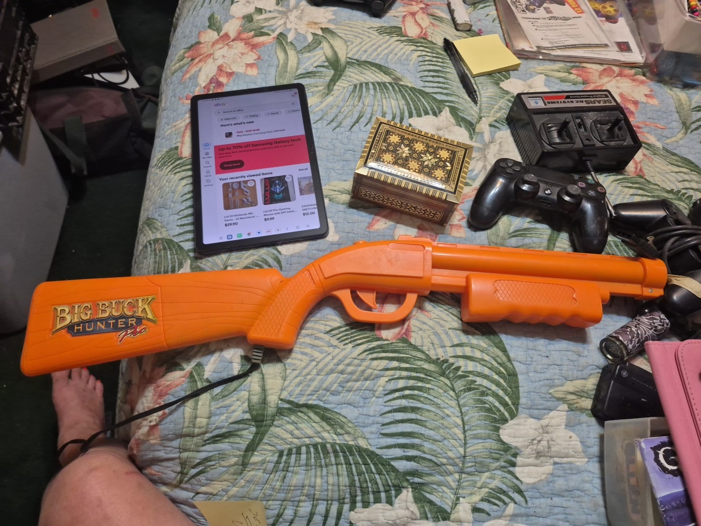 Big Buck HUNTER Pro Arcade TV Video Game Gun Only(No Sensor Orange Plug and play