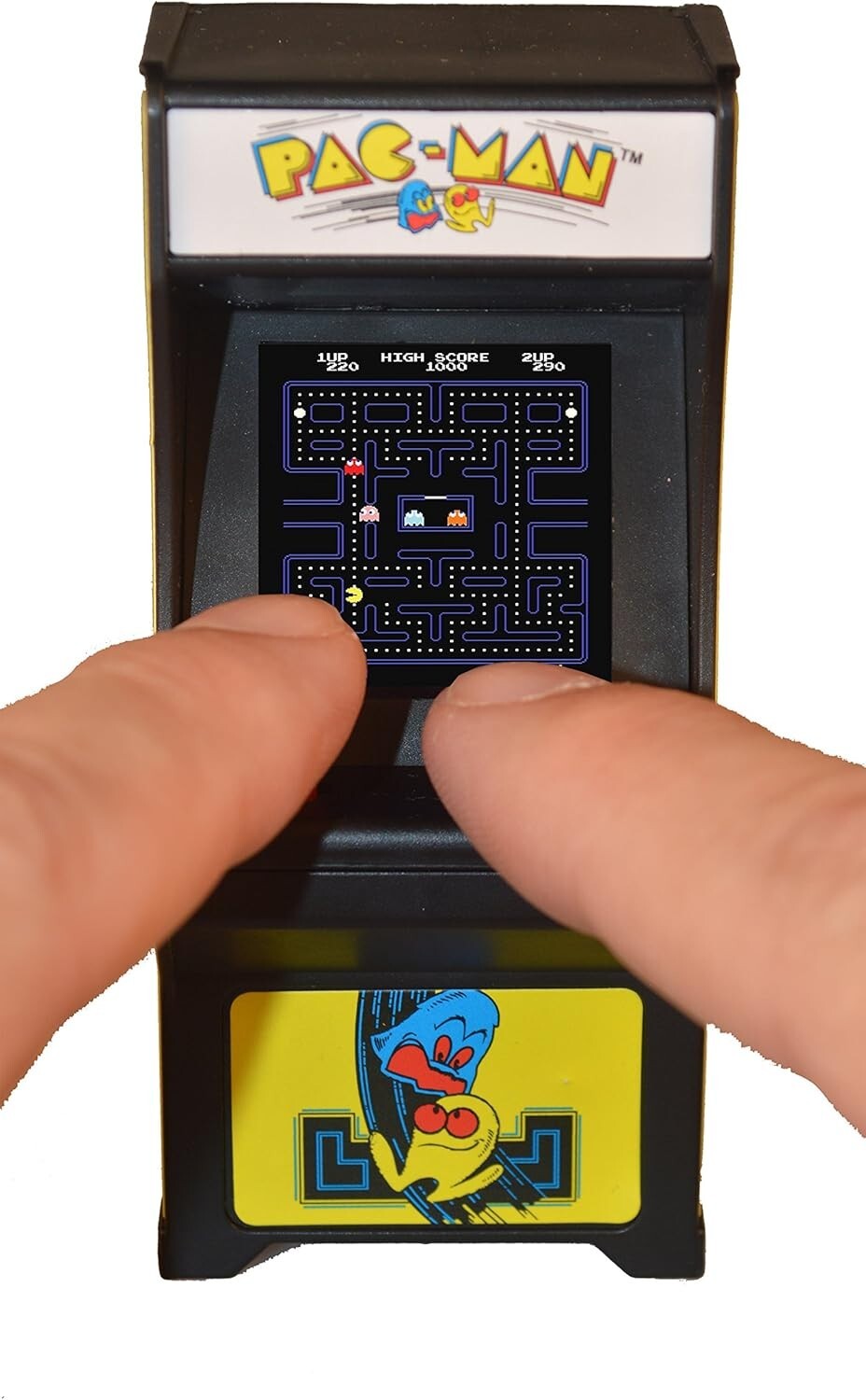 Mini Pac-Man Arcade Game – 3.5″ Size with Full Gameplay & Authentic Sounds