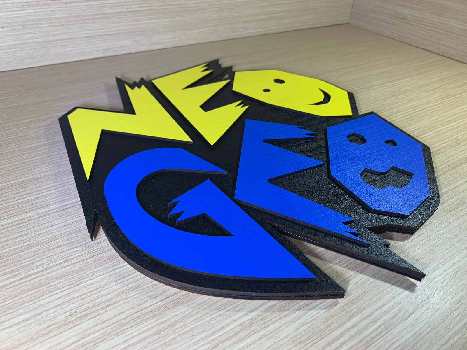 READ INFO – Neo Geo Logo Poster in Wood – Wall Display – aes mvs cd cz snk