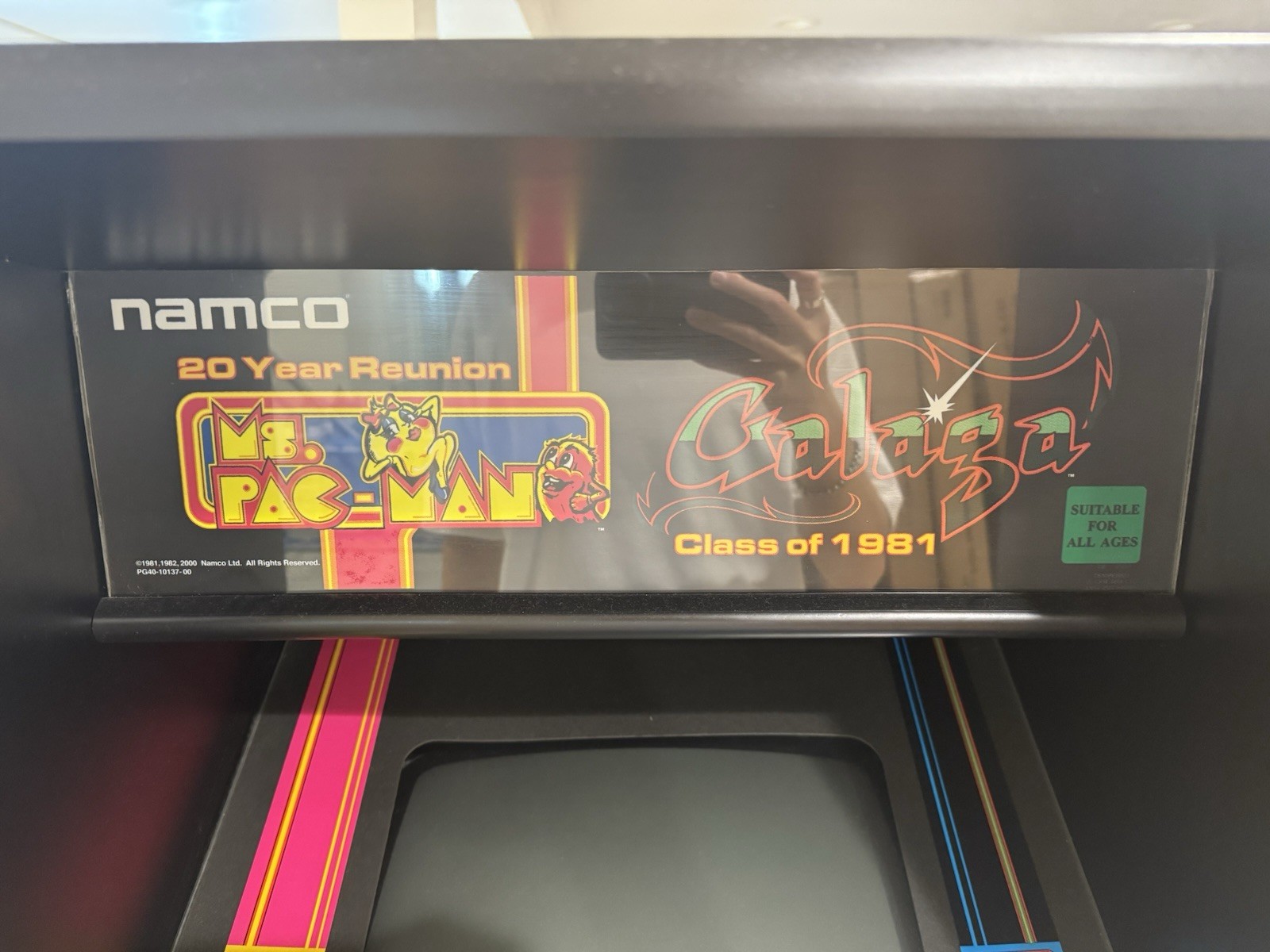 Original NAMCO 20 YEAR REUNION MS PACMAN GALAGA CLASS OF 1981!!