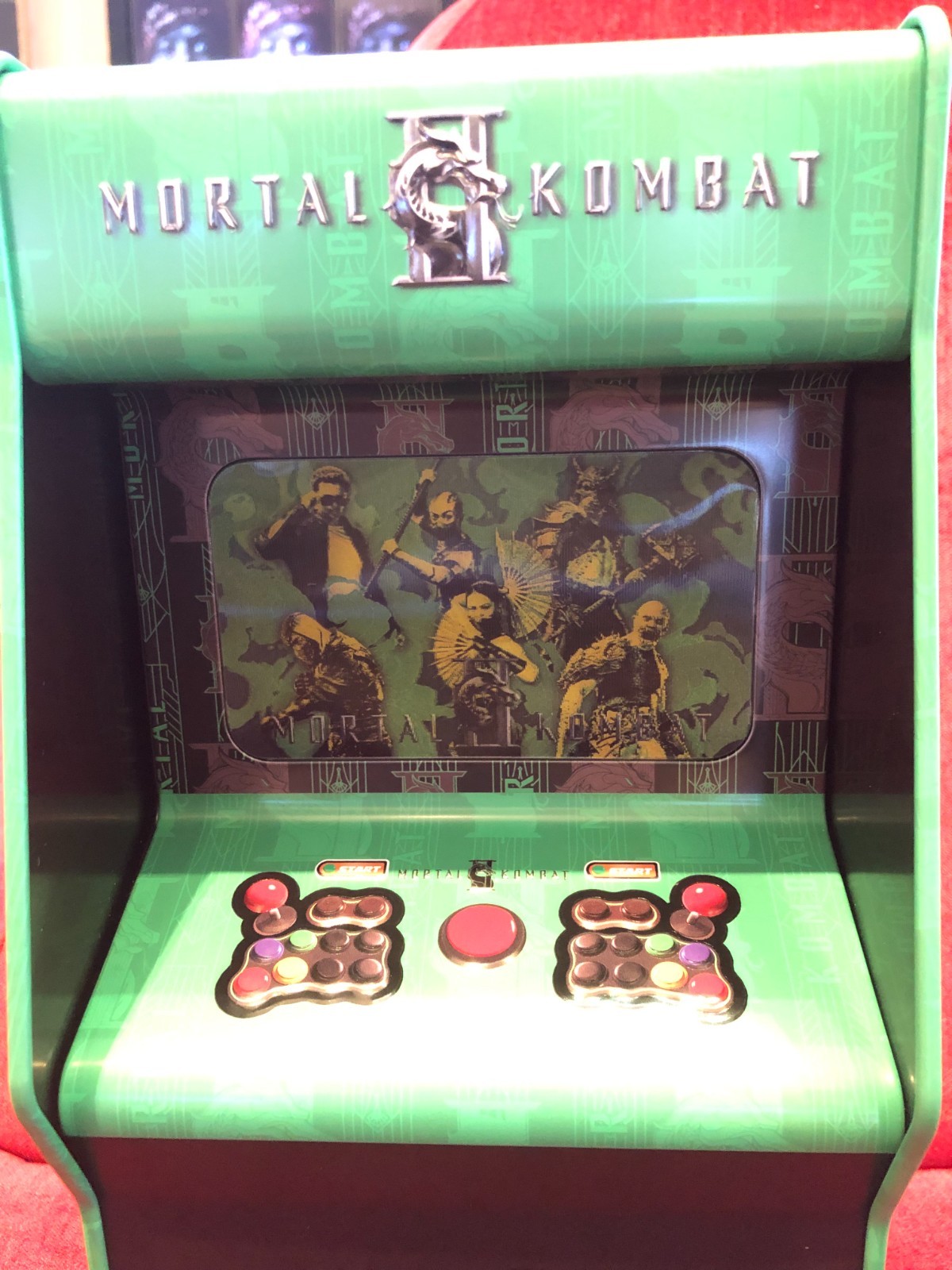 SF Mortal Kombat II Mini Arcade 33cm Retro Cabinet Collectible Licensed