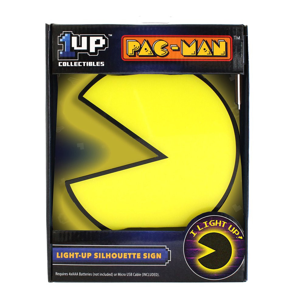 Pac-Man Silhouette Collectable Light USB/Battery Powered Arcade1UP Wall Art