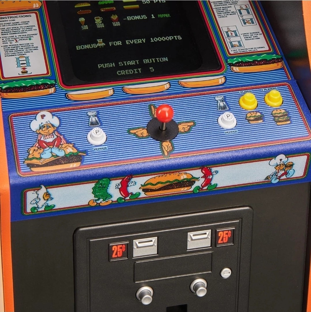 QUARTER ARCADES BURGER TIME COLLECTOR’S EDITION MINI ARCADE BY NUMSKULL -BURGER