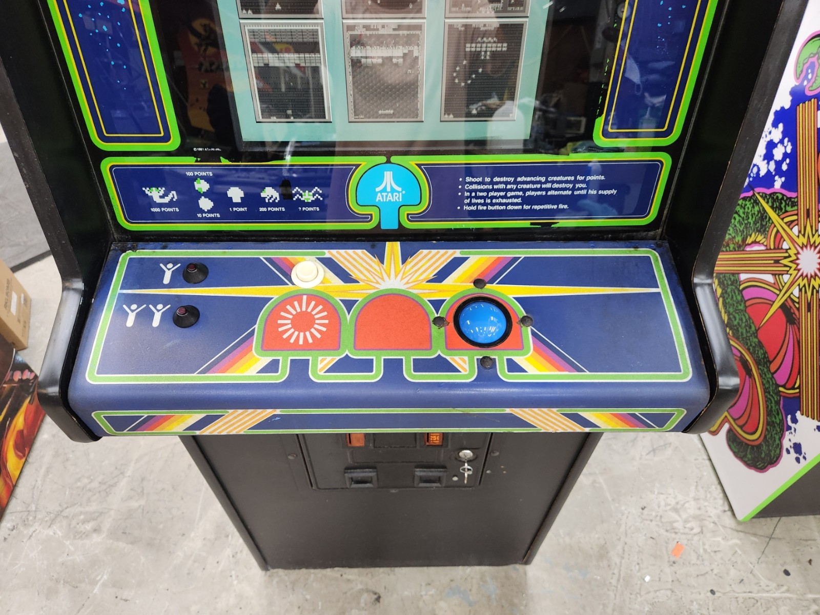 CENTIPEDE Stand Up Full Size Arcade Machine Classic Video Game 9 Games in 1 (#1)