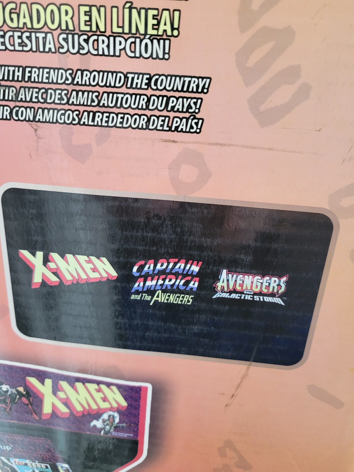 arcade 1up x-men Video Game Machine 4 Player Box Only